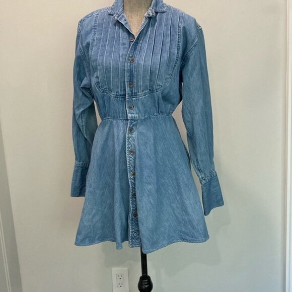 Vintage Ralph Lauren Western Denim Dress - Picture 2 of 12